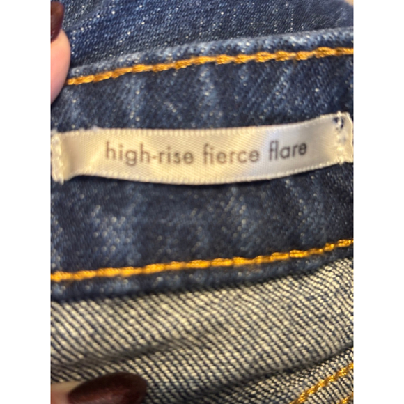 Wrangler High-Rise Fierce Flare Jeans 6/28x30 Retro Western Pocket Embroidery - Picture 7 of 10